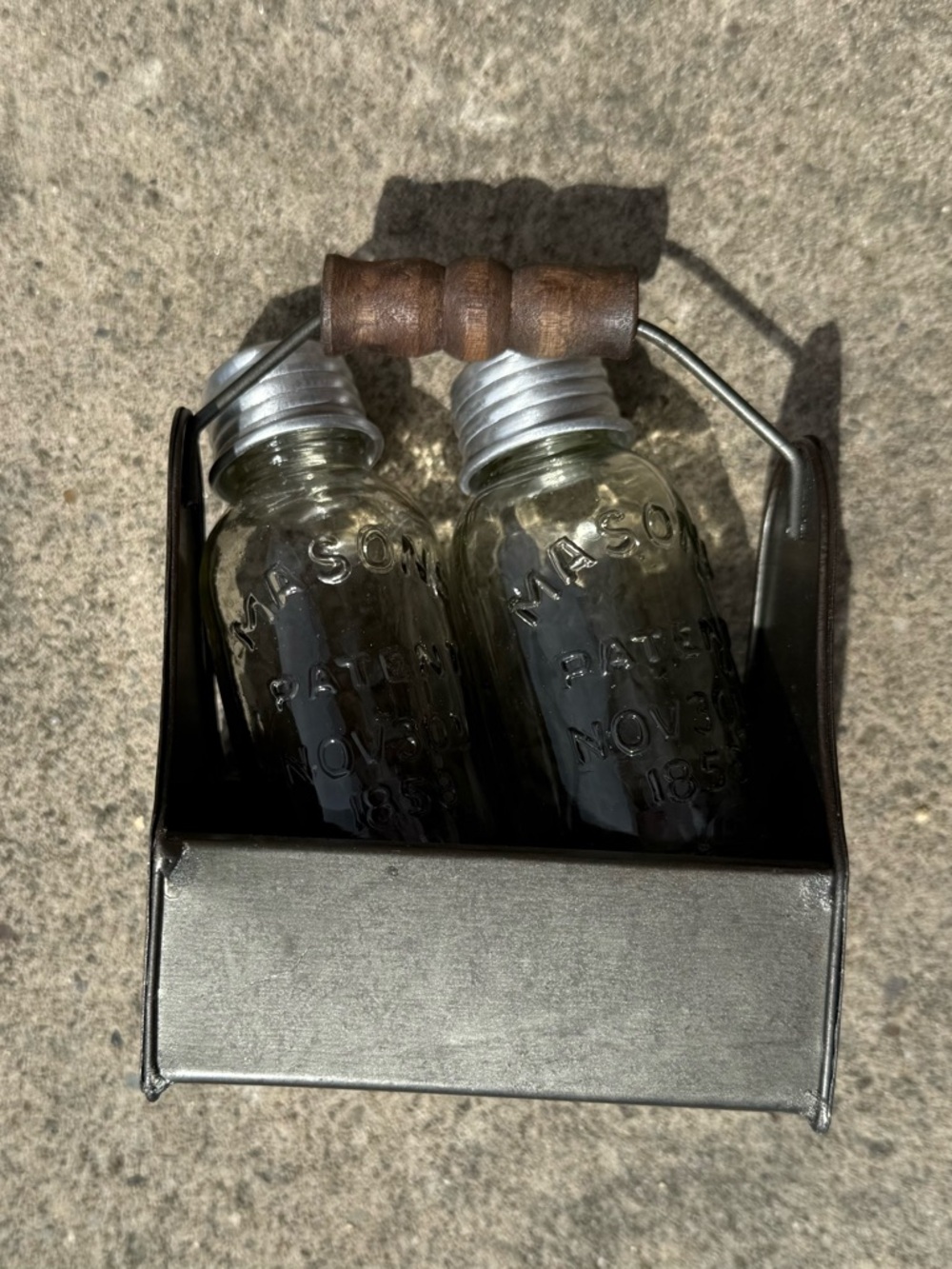 Mason Jar Glass Salt & Pepper Shakers - Picture 2 of 2